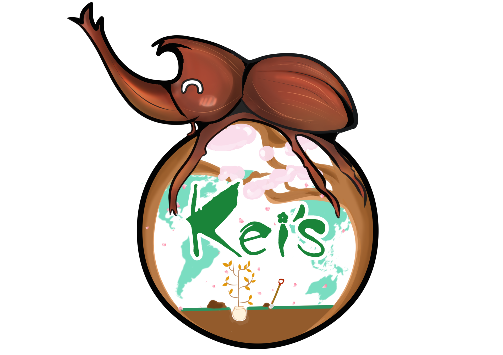 カブトムシを呼ぶためのクヌギを植栽しました!